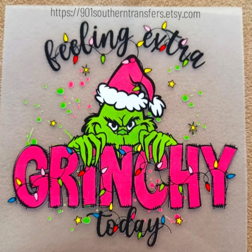 Extra grinchy Dtf transfer